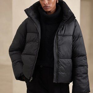 Banana Republic Black Puffer Jacket